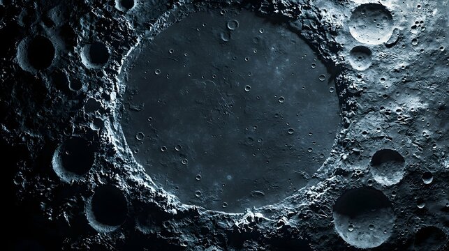 Embrace wonder with this captivating lunar backdrop highlighting intricate crater beauty.