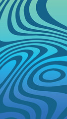 Wavy Abstract Blue and Green Pattern Design. An abstract wavy pattern in blue and green hues, creating a fluid and modern aesthetic.