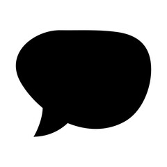 Speech bubble vector icon. Chat illustration sign. Message symbol. Text bubble logo.