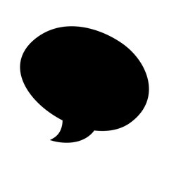 Speech bubble vector icon. Chat illustration sign. Message symbol. Text bubble logo.