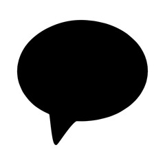 Speech bubble vector icon. Chat illustration sign. Message symbol. Text bubble logo.