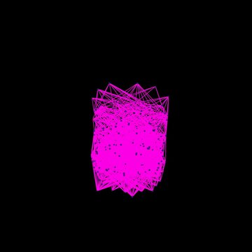 A neural network working with huge dataset simulation.