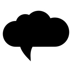 Speech bubble vector icon. Chat illustration sign. Message symbol. Text bubble logo.