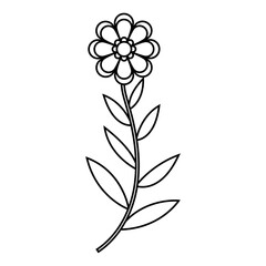 Spring flower icon vector. Flower illustration sign. Garden symbol. Greenhouse logo.