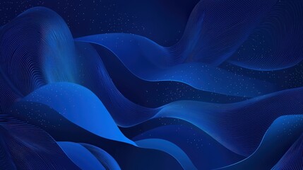 Obraz premium abstract dark blue waves background