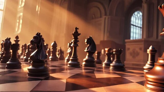 Chessboard Setup &ndash; Classic Strategy Game Ready for Play