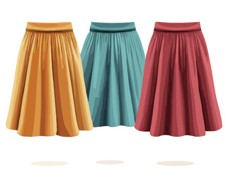 Culottes vector illustration, isolated on white
