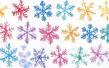 Fototapeta premium Paint snow pattern is lovely
