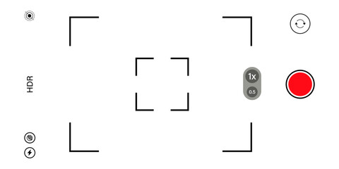 Device phone camera screen background illustration