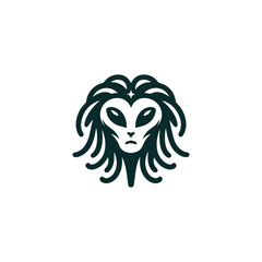 Alien lion logo