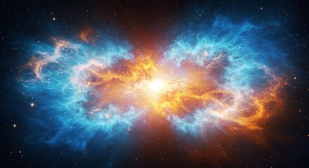 Obraz premium Abstract colorful nebula background