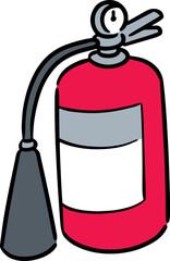 Obraz premium Illustration of fire extinguisher 