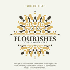 Vintage business design monogram logo 