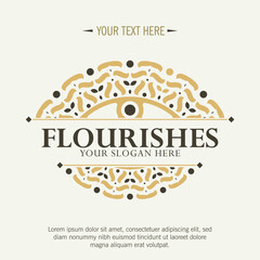 Vintage business design monogram logo 