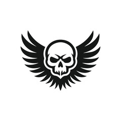 Skull eagle logo
