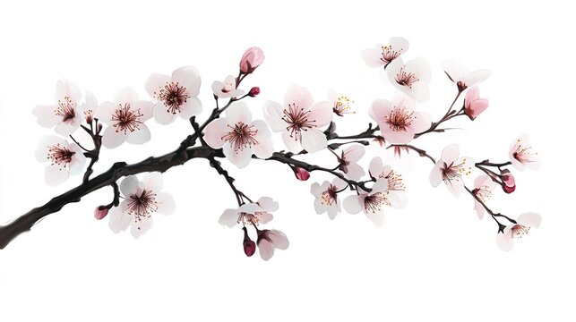 Elegant cherry blossom tattoo design tokyo art isolated close-up aesthetic beauty