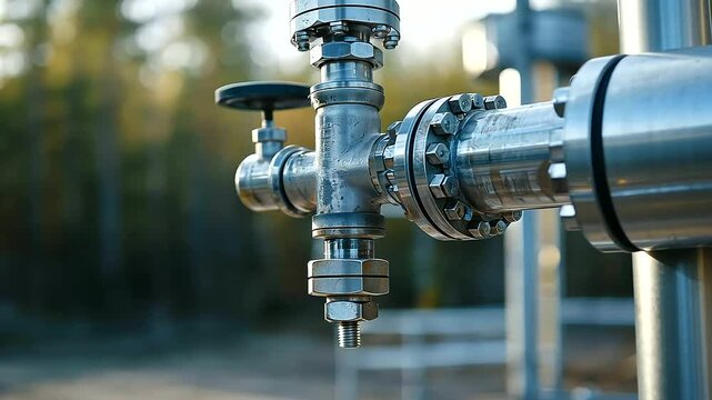 1_Close-up of a fracking pump in operation