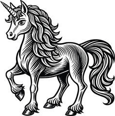 vector unicorn illustration