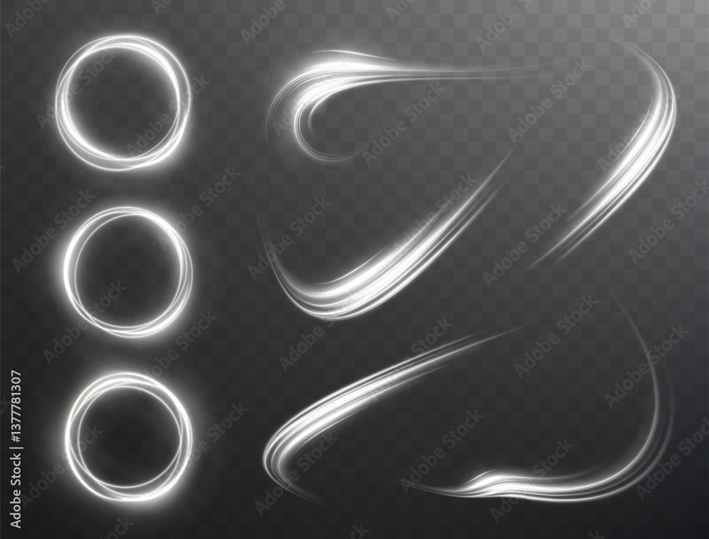 Poster dynamic wavy light trail with sparkling effects and glowing motion. a bright abstract design featuri