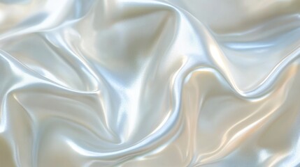 Obraz premium Soft iridescent pearl surfaces create an elegant backdrop with pastel hues and smooth curves, offering a dreamy and ethereal aesthetic for various artistic inspirations