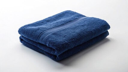 Realistic Small Navy Towel Mockup: High-Res Product Photography for Design Showcase