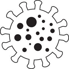 probiotic icon illustration design with outline