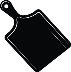 Chopping Board Silhouette Vector
