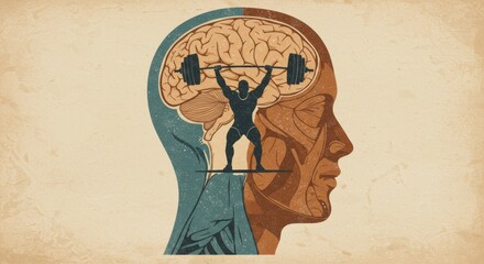 Mind Over Matter: Conceptual Art of Strength Within the Human Brain Structure