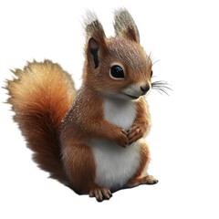 squirrel on a white background