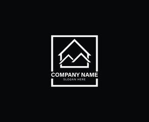 Fototapeta premium real estate minimalist business logo