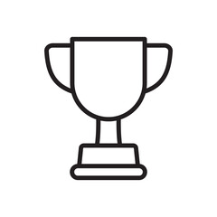 Trophy cup icon, winner cup, victory cup icon.