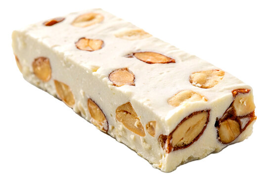 Delicious Nougat on White Surface