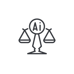 AI Ethics in Business line icon