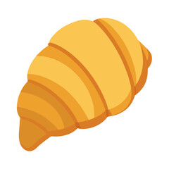 croissant with flaky layers