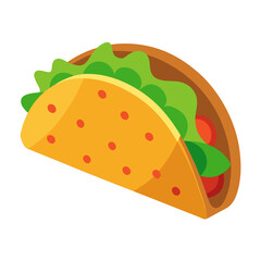 taco with meat-lettuce and cheese