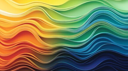 Obraz premium Colorful Abstract Wave Background. (8)