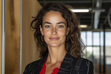 Fototapeta premium Chief sustainability officer leadership goals. Impact energy. Strategy climate. Chief Sustainability Officer leading energy team in corporate environment.