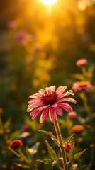 beautiful natural floral background, different kind of floral, created by generative ai