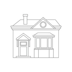 The Line Art of House