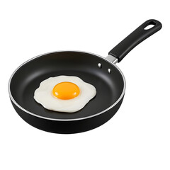 fried egg in a frying pan