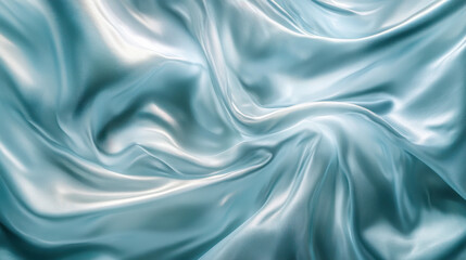 Obraz premium surreal light play across a metallic texture, intricate waves of white and pale teal light forming layered patterns, motion captured mid-flow