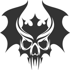 vector skull head