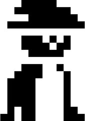 Fototapeta premium 8bit Wizard Ghost