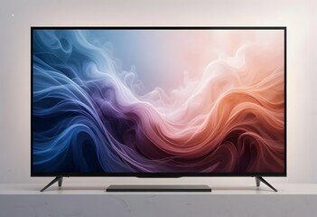 Naklejka premium abstract background with plasma tv
