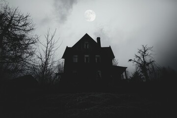 Haunted house at night (1)