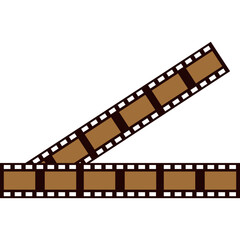 Fototapeta premium Retro Film Strip Frames Old Roll