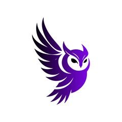 Flying birds cartoon illustration with wings