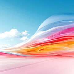Colorful Abstract Sky Waves