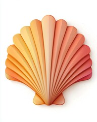 A beautifully designed orange shell with a smooth, modern aesthetic.