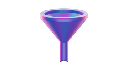 Isolated Holographic Funnel Liquid Filtration Tool